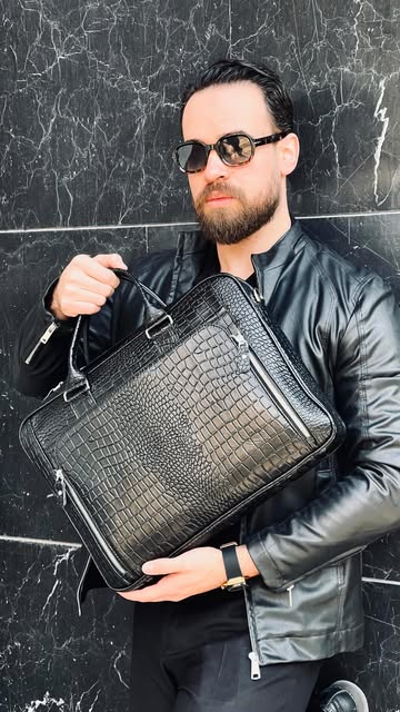 کیف تمام چرم اداری با کیفت و قیمت عالی چرم اشکان