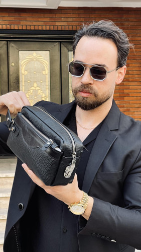 کیف دستی و شوز بگ تمام چرم مشکی با کیفیت و قیمت مناسب