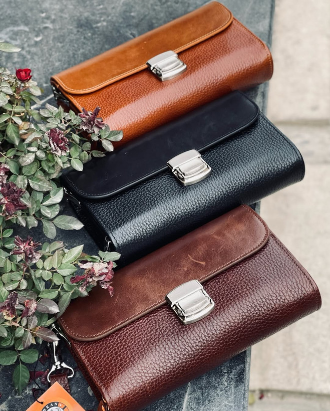 سه کیف دستی تمام چرم طبیعی با کیفیت و قیمت خوب