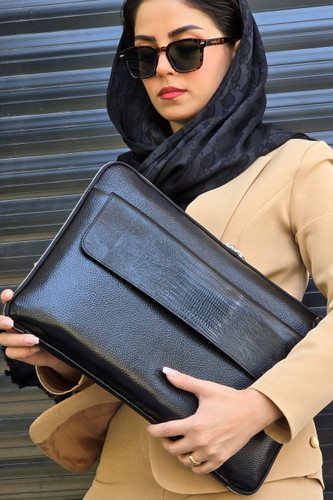 فولدر چرم طبیعی