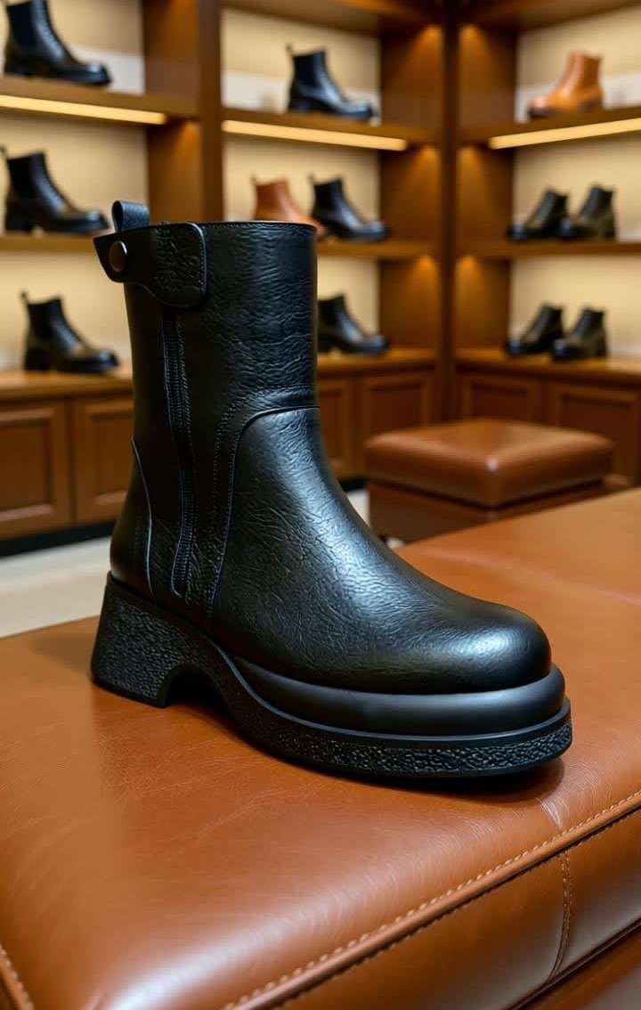 بوت زانه مشکی