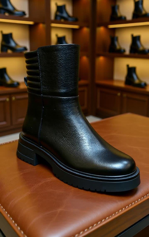 خرید بوت چرم زنانه